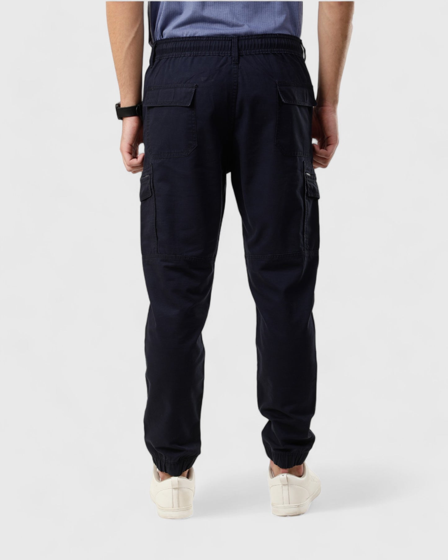 Zipped Pockets Cargo Joggers with Stretch