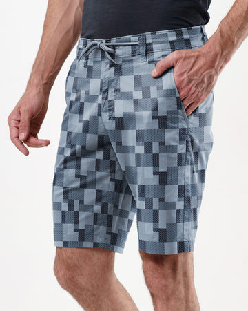 Grey Black Print