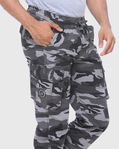 Grey Camou Printed Joggers