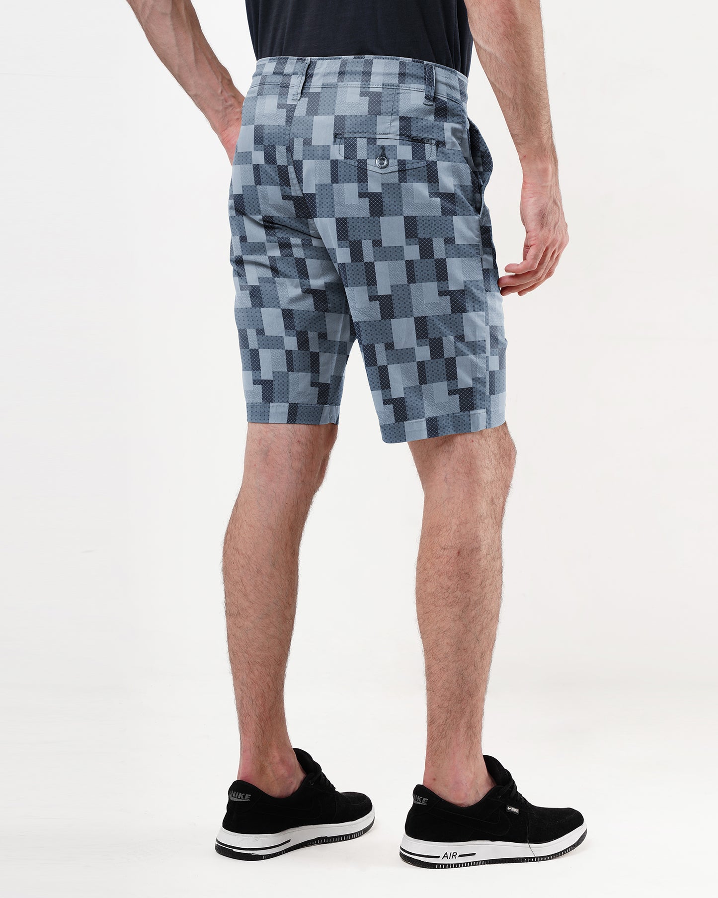 Grey Black Print