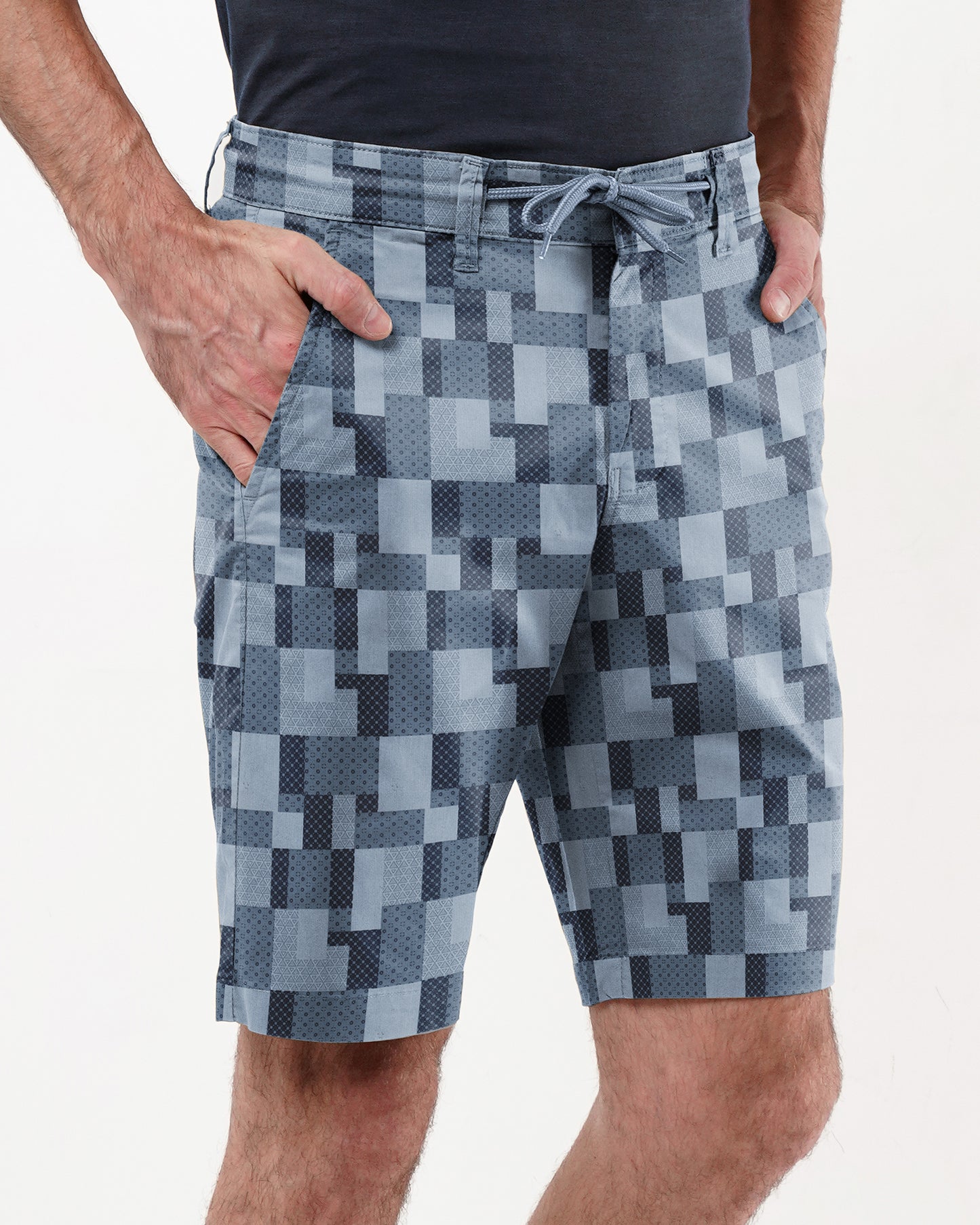 Grey Black Print