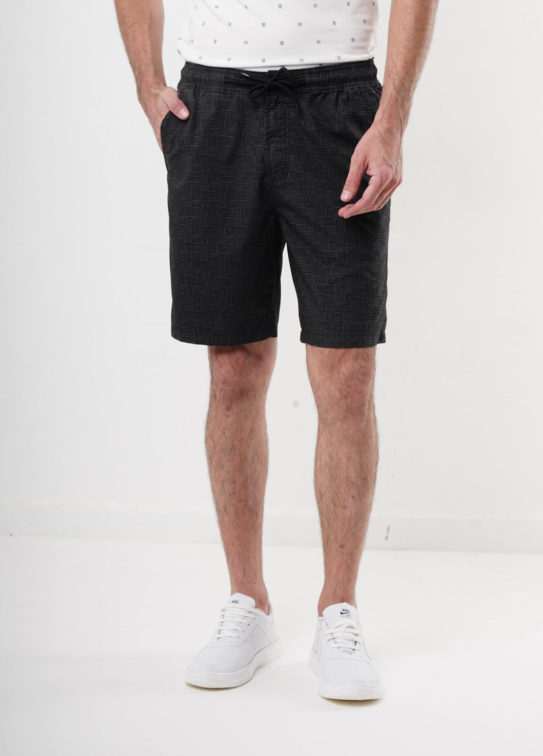 Grey Printed Shorts
