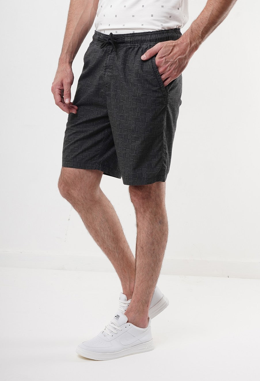 Grey printed  Shorts