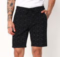 Black Grey Printed Shorts
