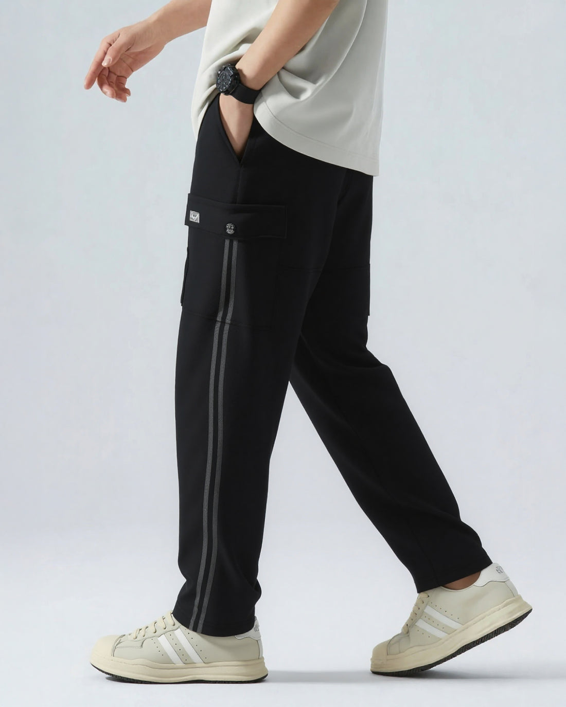 Light Winter  Black Trackpant