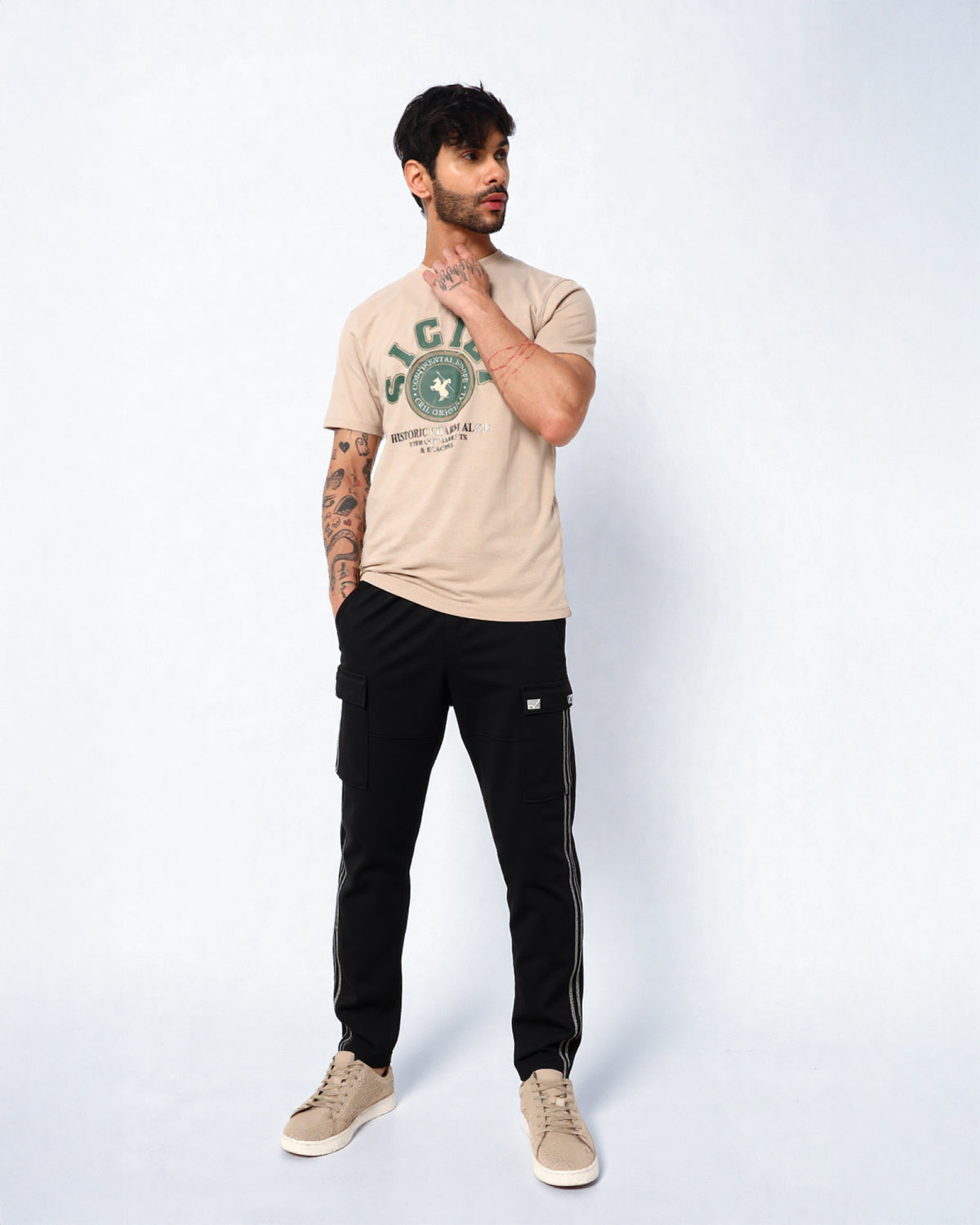 Light Winter  Black Trackpant