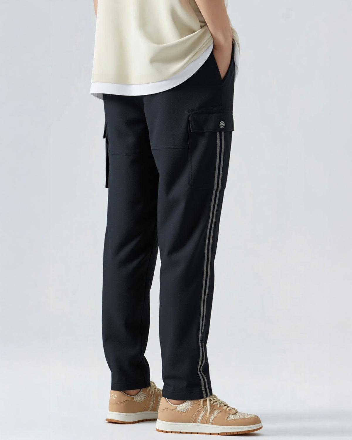 Light Winter  Black Trackpant
