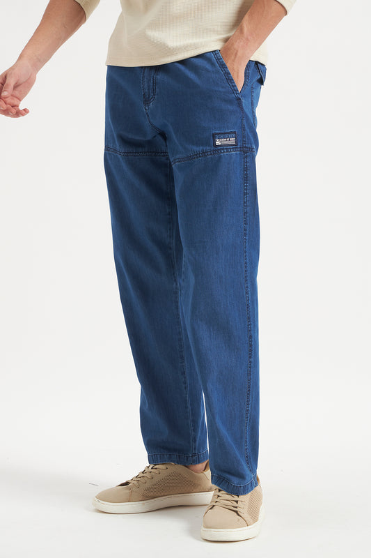 Regular Fit Lightweight Denim Pants