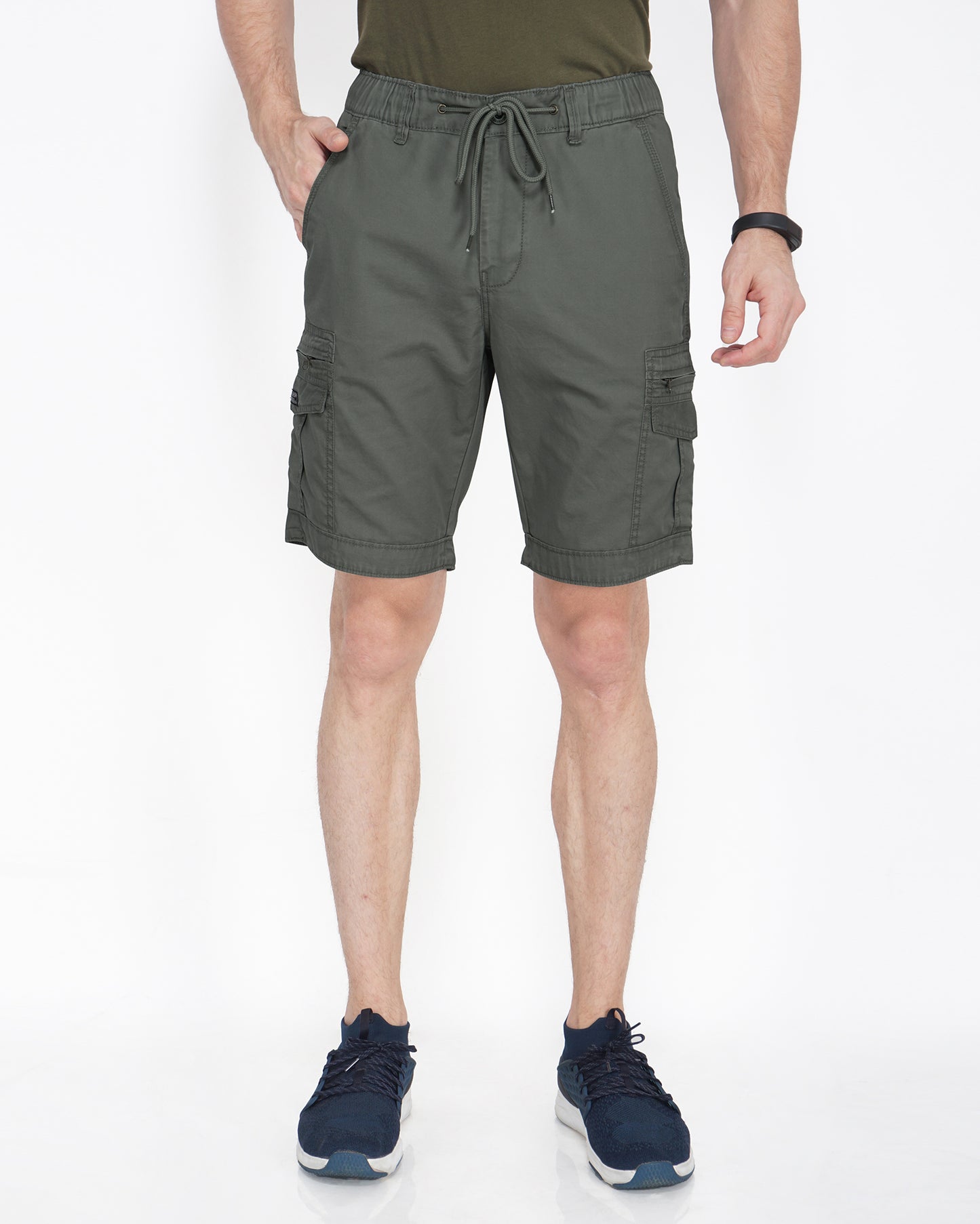 Zipped Cargo Pocket Shorts