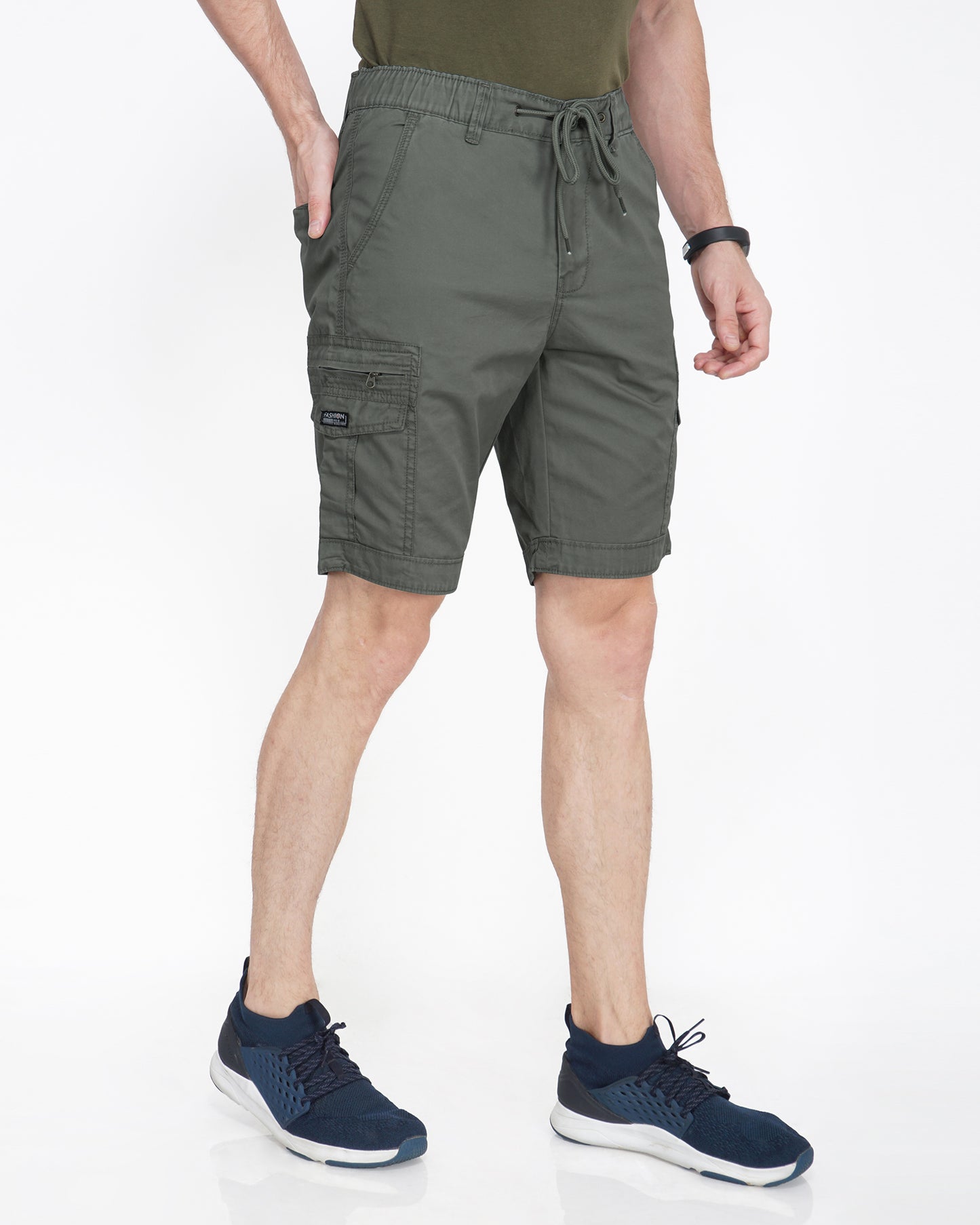 Zipped Cargo Pocket Shorts