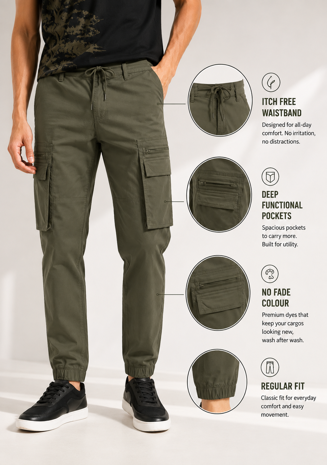 Men's Utility Cargo Joggers