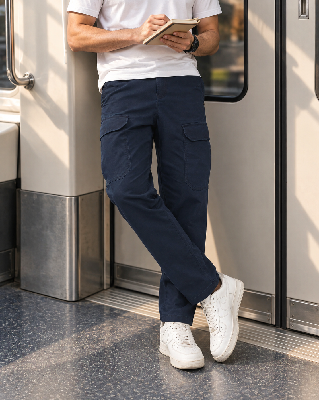 Men's Cotton Denim Travel Pants