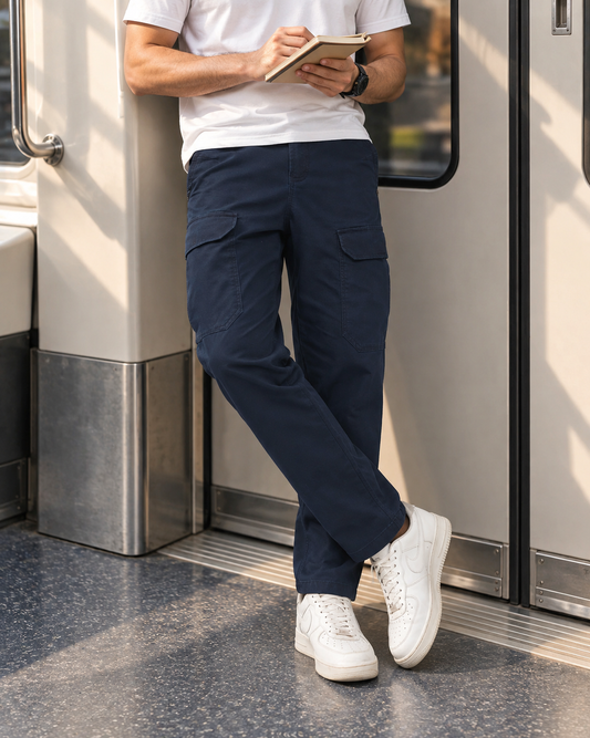 Men's Cotton Denim Travel Pants