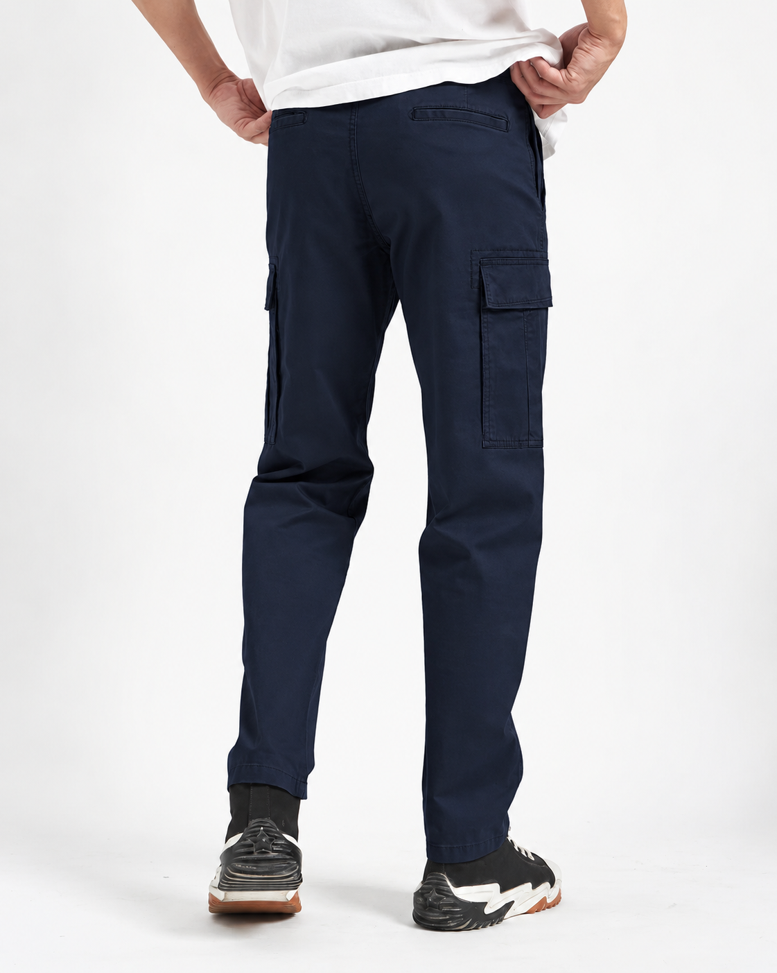 Men's Travel Cotton Cargo Trousers