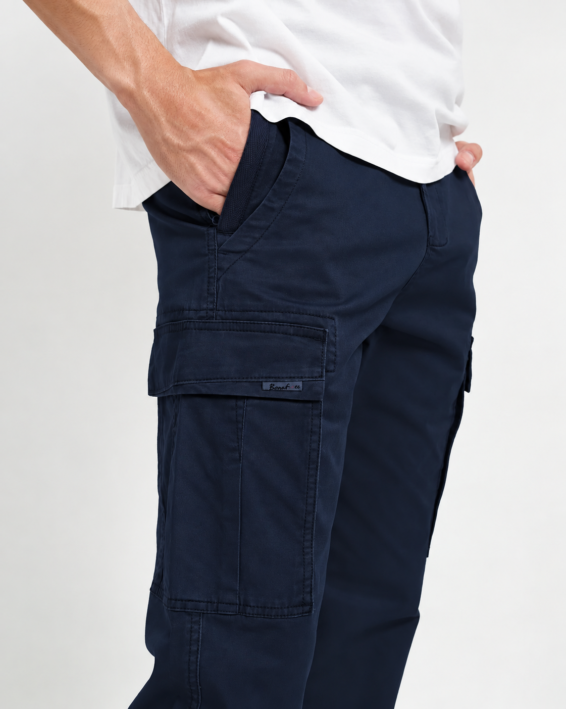 Men's Travel Cotton Cargo Trousers