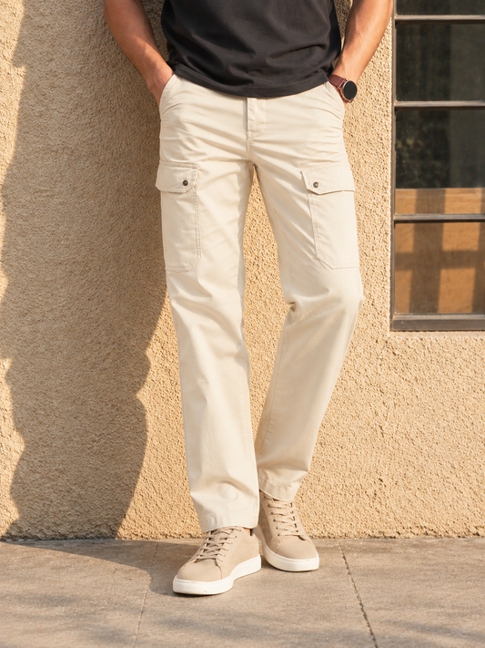 Men's Slim Straight Fit Travel Cargo Pants