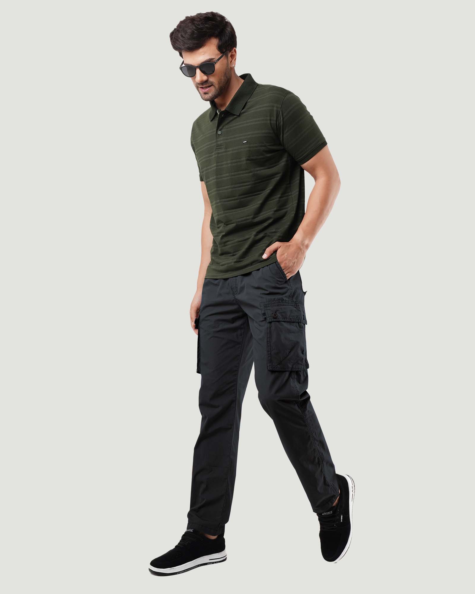 Elasticated Casual Utility Cargo Pant